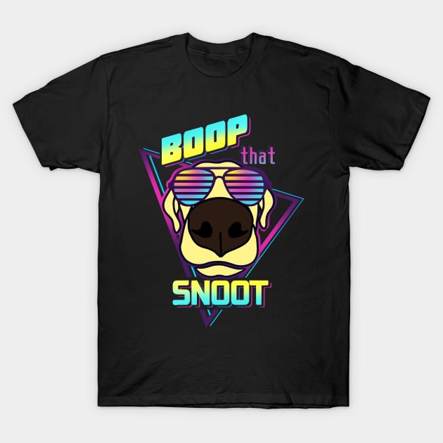 Boop That Snoot Vaporwave T-Shirt by FandomizedRose